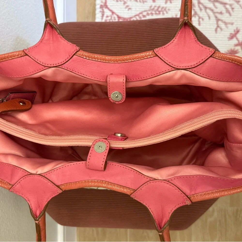 Coach Beige and Pink Floral Tote - Picture 5 of 8